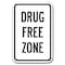 Signmission Safety Sign, 12 in Height, Aluminum, 18 in Length, Drug Free - Drug F Z A-1218 Drug Free - Drug F Z - alternate 1